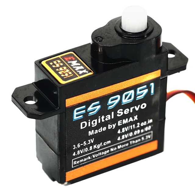 100 Original EMAX Servos High Sensitive 0.8kg Torque 4.3g Mini Digital