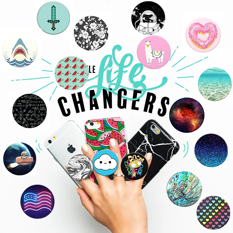 

PopSoket Round Air Sac попсокет Phone Holder Portable Pocket Socket Grip Mount Rotatable Stretch Finger Ring Stand PipSocket