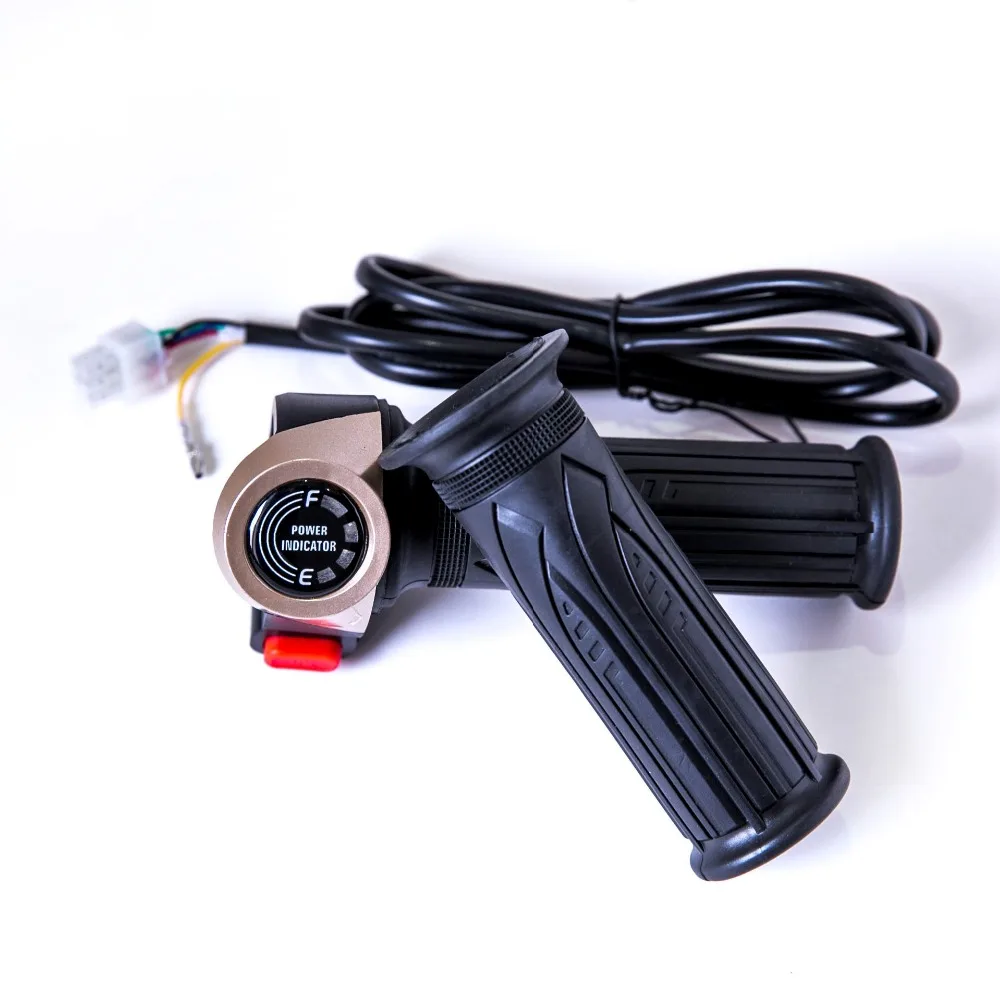 

24v 36v 48v 60v 72v E-bike Scooter Throttle With Power Indicator Power Switch/ Reverse/ Light Bicicleta Eletrica Accelerator
