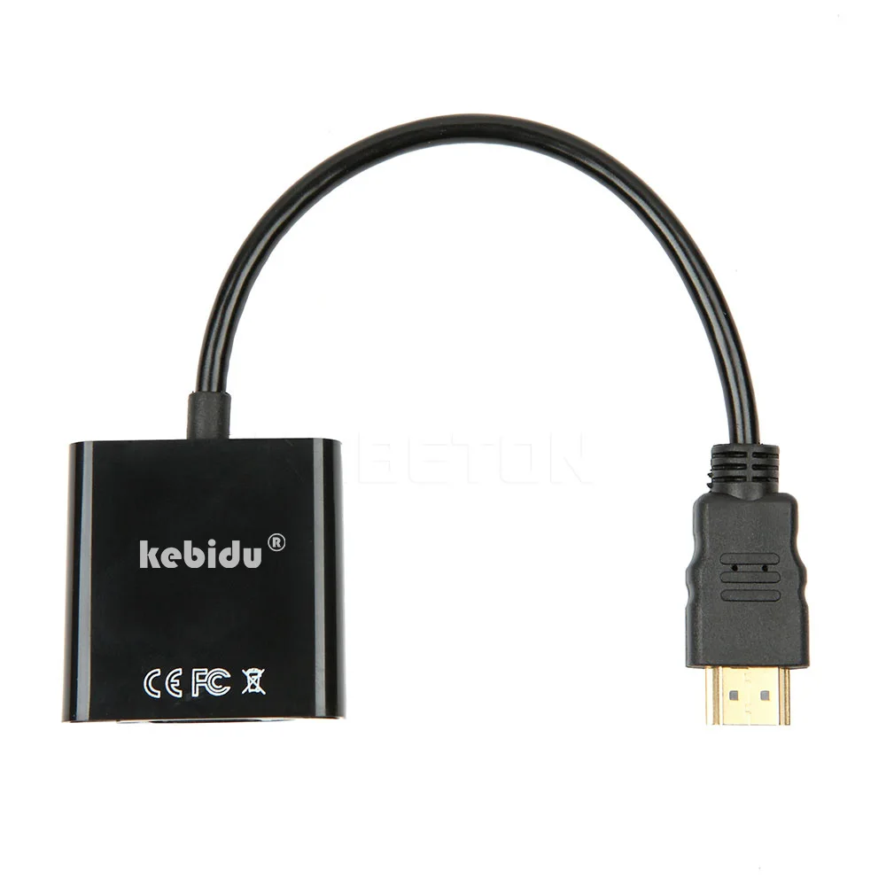 Видеоадаптер Kebidu HDMI VGA HD TV CRT Monitor для XBOX 360 PS3 в 3 5 мм штекер аудио кабель адаптер