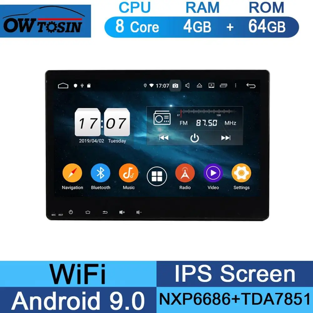 10," ips 8 Core 4G+ 64G Android 9,0 автомобильный dvd-плеер для Honda Vezel HR-V HRV XR-V gps Радио Parrot BT - Цвет: 64G