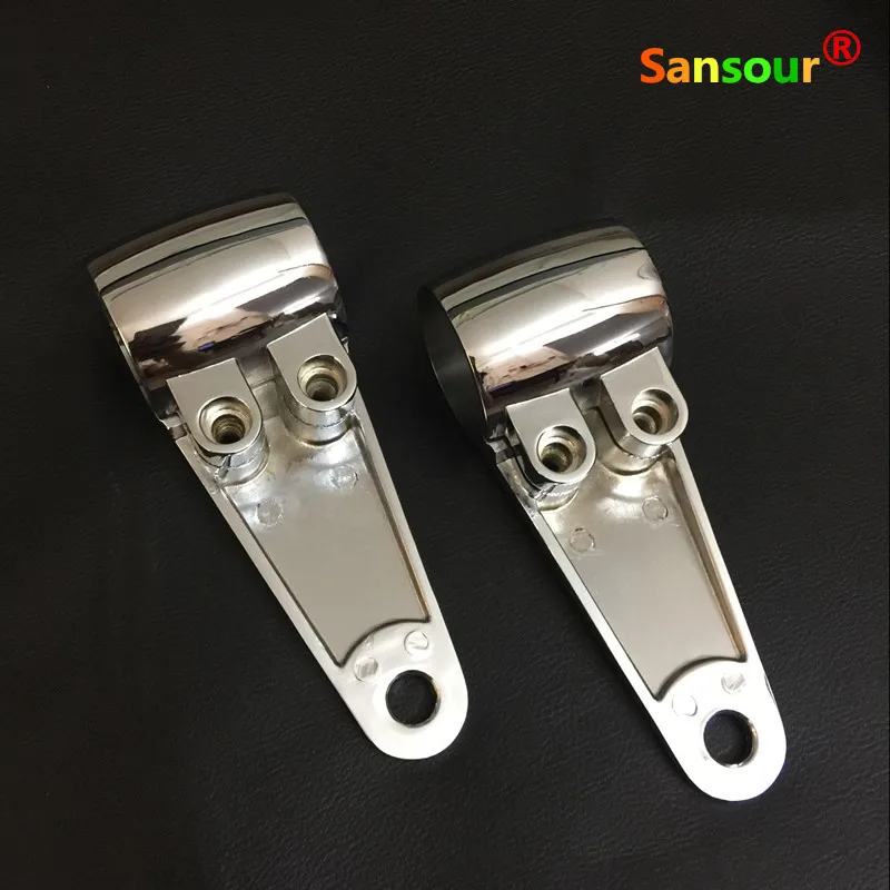 cheap Motorcycle Fork Mount Headlight Mount Bracket Fits most motor bike Chopper Bobber Cafe racer models with 35mm~41mm Fork Tube