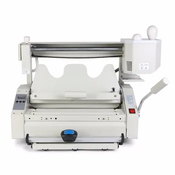 

New Hot Melt Glue Book Binder Machine Paper Trimmer thick pages groove-pressing