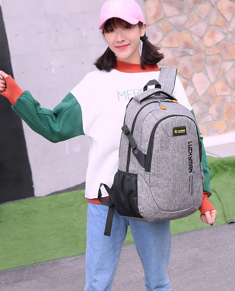 Casual Men USB Charging Backpacks Male Travel women Teenagers Unisex Student School Bags Simple Notebook Laptop Backpack SS7350 (27)