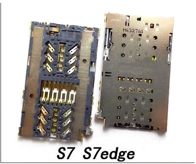 1 шт. для Samsung S6 S7 edge S8 S9 + S8plus разъем считывания SIM карт гнезда карты|Шлейфы