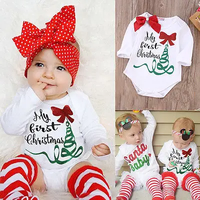 my first christmas onesie girl