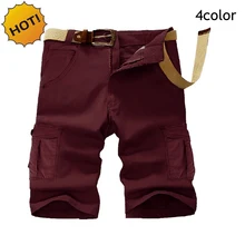 Хит, модные мужские штаны для бега с несколькими карманами, Прямые хлопковые короткие брюки, мужские бриджи с низкой талией, большие размеры 30-38