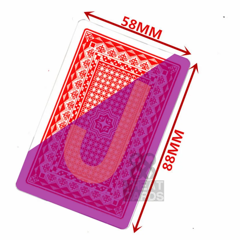 Королевский мост размер пластиковых карт 88*58 мм невидимая колода для инфракрасных контактных линз казино обманка покер волшебный трюк игральные карты