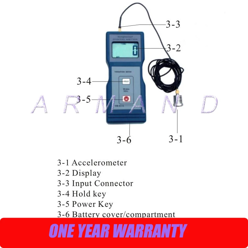 Измеритель вибрации тестер анализатор VM-6310 0,01~ 199,9 мм/сек. истинная скорость RMS 10 Гц~ 1 кГц виброметр