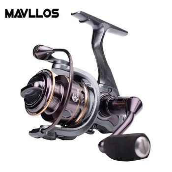 

Mavllos Saltwater Fishing Reel 14BB Ratio 5.2:1 Drag Force 12kg Water Resistant Ultralight Aluminum American Spinning Reel