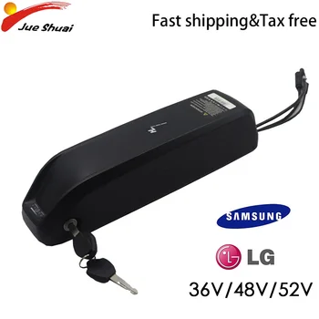 

36V/48V/52V Lithium ion Battery US EU No Tax E Bike Battery powerful eBike Battery Samsung LG MTB Road Bicycle Scooter 2Acharger