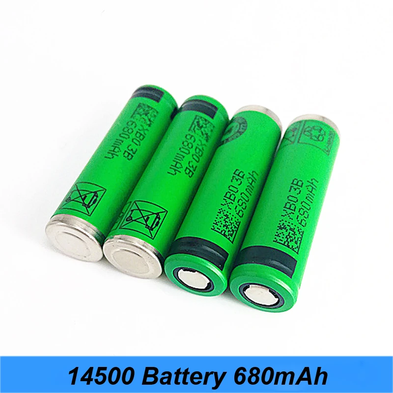 Аутентичный AA Размер 3,6 V 14500 US14500VR2 680mAh фонарик батарея большой емкости AA батарея 680mAh VR2 14500 батареи li-ion jy1