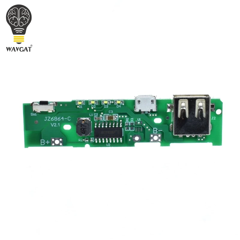 WAVGAT 5V 1A зарядное устройство модуль зарядки печатная плата Повышающий Модуль
