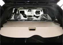 Car Rear Trunk Security Shield Shade Cargo Cover For Jeep Grand Cherokee 2006-2010 / 2011-2017 (Black beige)