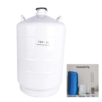 

YDS-35 aluminum Liquid Nitrogen containers for liquid nitrogen liquid nitrogen tank 50mm mouth diameter