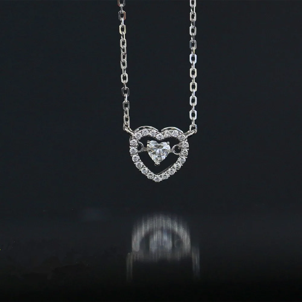 

LASAMERO Halo 0.263CT 18k Gold Round Cut Square Center Pave Set Natural Diamond Necklace Chain Women Fine Jewelry