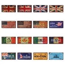 Украшение для бара, металлический плакат для номерного знака автомобиля, домашний Настенный декор, металлический плакат Texas US 66, винтажные жестяные знаки 15X30 см C12