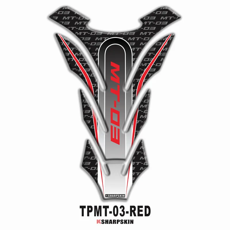 mt03 Motorcycle 3D fuel tank pad sticker protective decorative decal For YAMAHA MT-03 Tank Pad Stickers - Цвет: 1