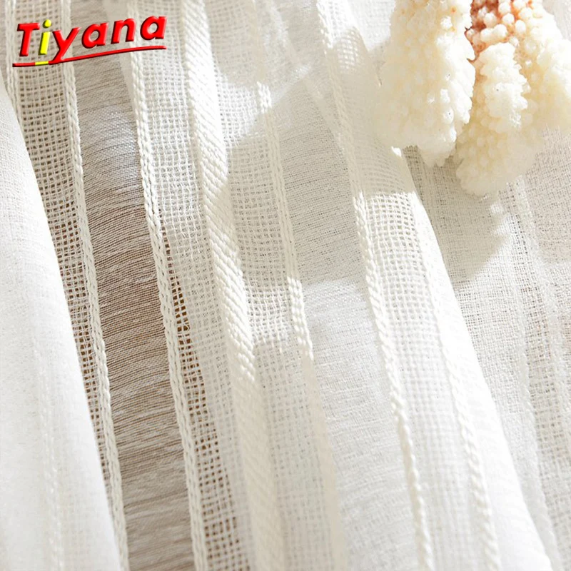 Moderno blanco a rayas de Curtians cocina cortina pura ventana Cortinas paneles Cortinas Para Sala habitación Cortinas * 277*30 Moderno blanco a rayas de Curtians cocina cortina pura ventana Cortinas paneles Cortinas Para Sala habitación Cortinas * 277*30