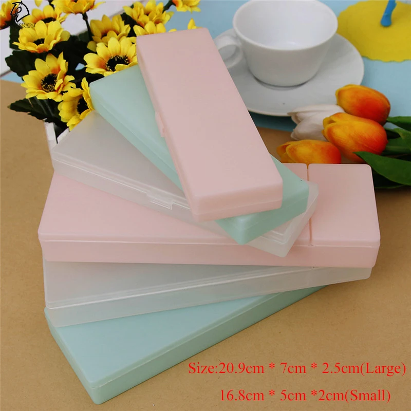 

Cute pencil case Pen Box Transparent PP Plastic Pencil Case For Kids Lovely Gift Office School Supplies Materials