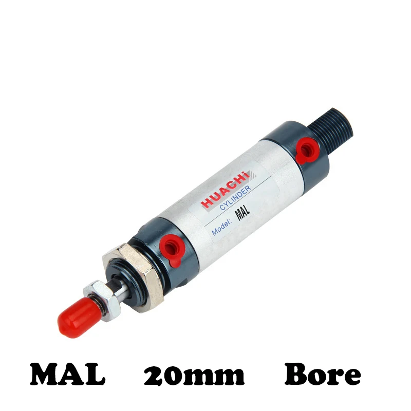 

Free Shipping MAL 20mm Bore 25/50/75/100/125/150/175/200/250/300/400/450/500mm Stroke