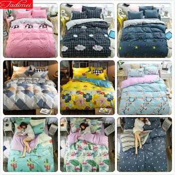 

Creative Duvet Cover 3/4 pcs Bedding Set Adult Kids Child Soft Cotton Bed Linens Single Queen King Size 150x200 180x220 200x230