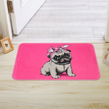 

Lovely Front Entrance Carpet 3D Dog Floor Carpet For Living Room Bedroom Tapete Kids Room Crawl Soft Rubber Child Play Door Mats