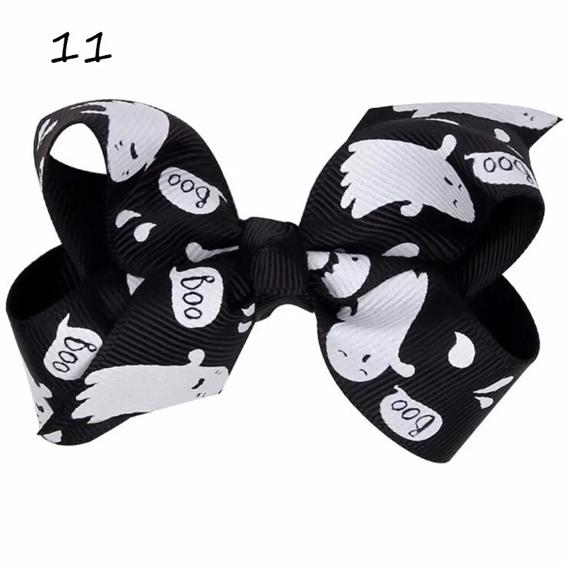 Bow Girl Hairpins Print Infant Hairbands Cartoon Head Band Halloween Gift Handmade Headband Girls Hairpin Kids Baby Hair Clips (1)