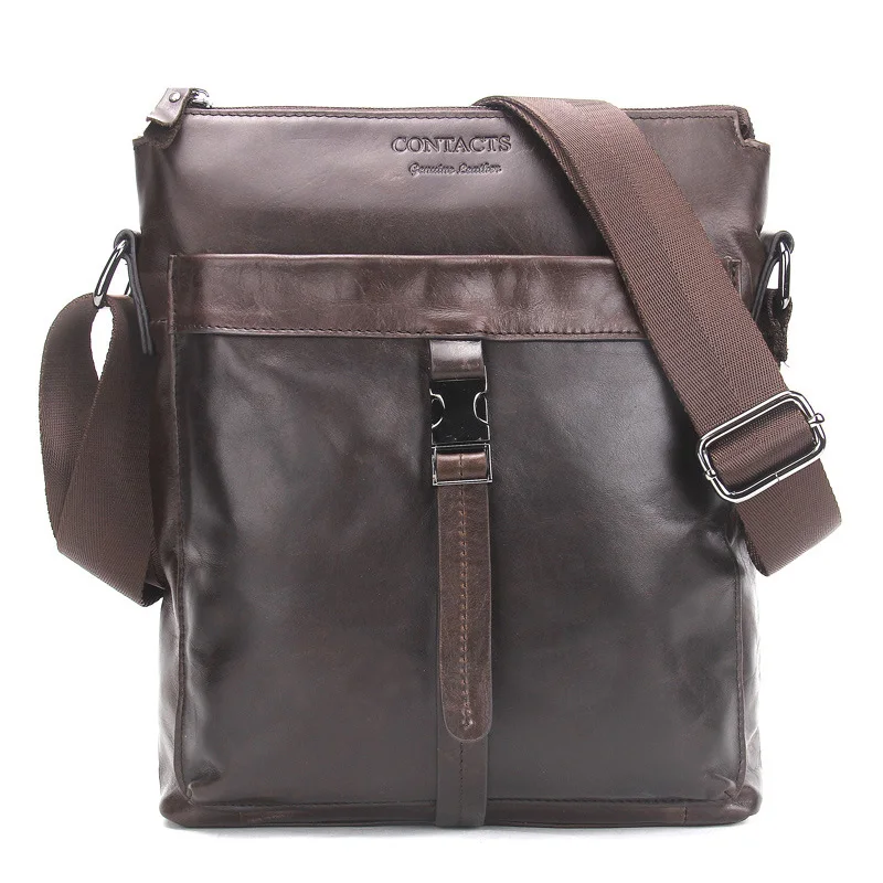 

NEW 2018 Genuine Leather Men Bags Hot Sale Male Messenger Bag Man Fashion Crossbody Shoulder Bag Men Travel sacoche homme