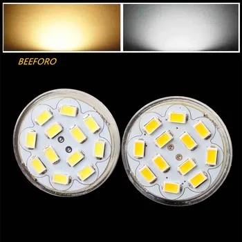 

BEEFORO 5X GU4(MR11) 3W 12-SMD 5730 270 LM Natural White/warm white MR11 LED Spot light Bulb DC12 V MR11 Led Bulb light