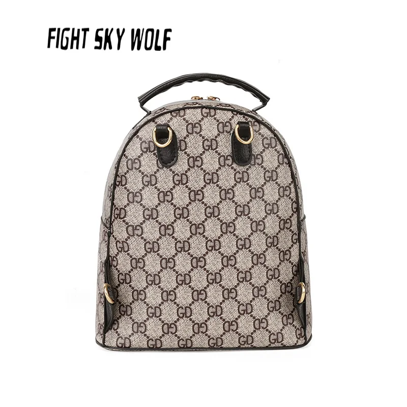 Flor niños Mochila moda casual Codra pequeño hierro t Mini Mochila para Mochila señora lucha Lobo cielo