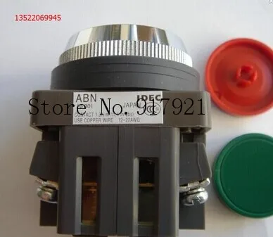 

[ZOB] ABN110R idec imported from Japan and spring ABN101G button switch ABN111B opening 30mm Flat Head --10pcs/lot