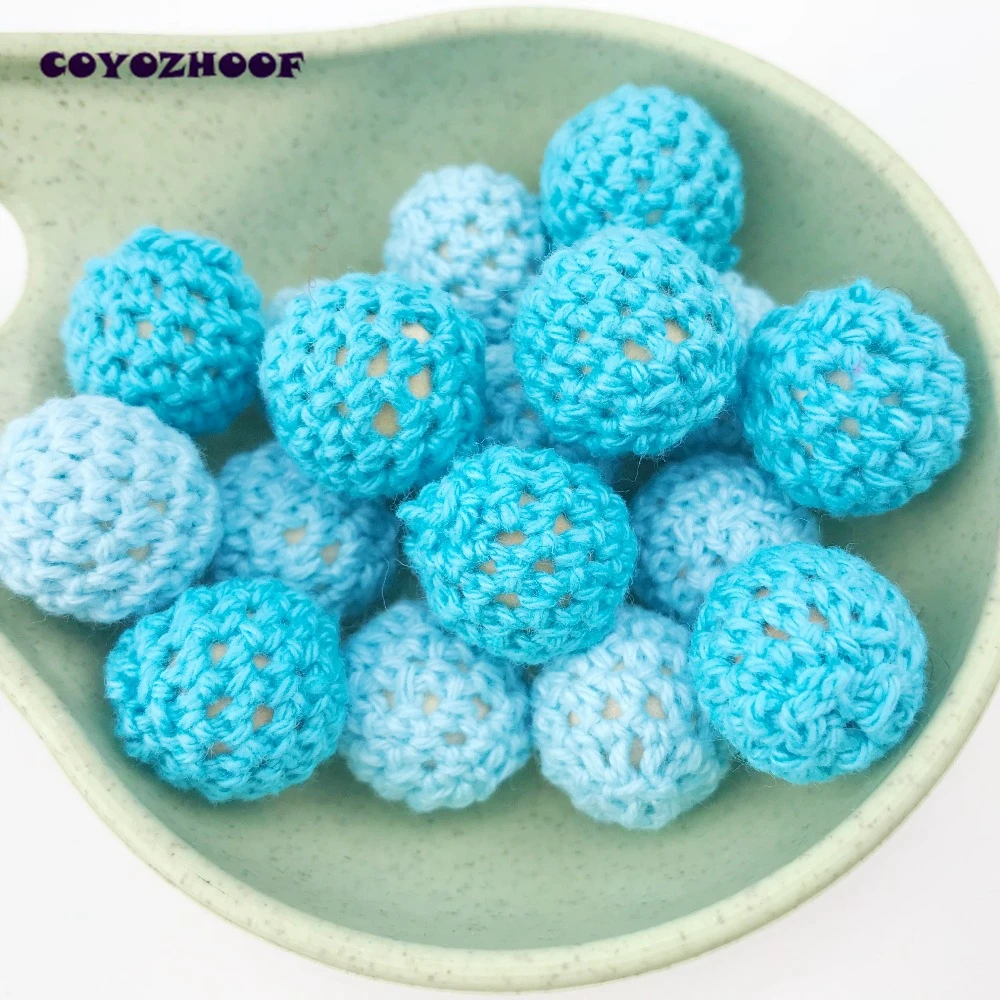Blue-Series-Baby-Jewelry-Accessories16-20mm-10pc-Can-Chew-Crochet-Beads-DIY-Nursing-Teether-Bracelet-Crochet