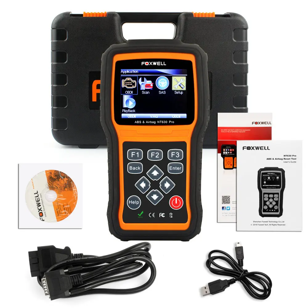 Диагностический инструмент OBD2 Foxwell NT630 Pro считыватель кодов двигателя автомобиля