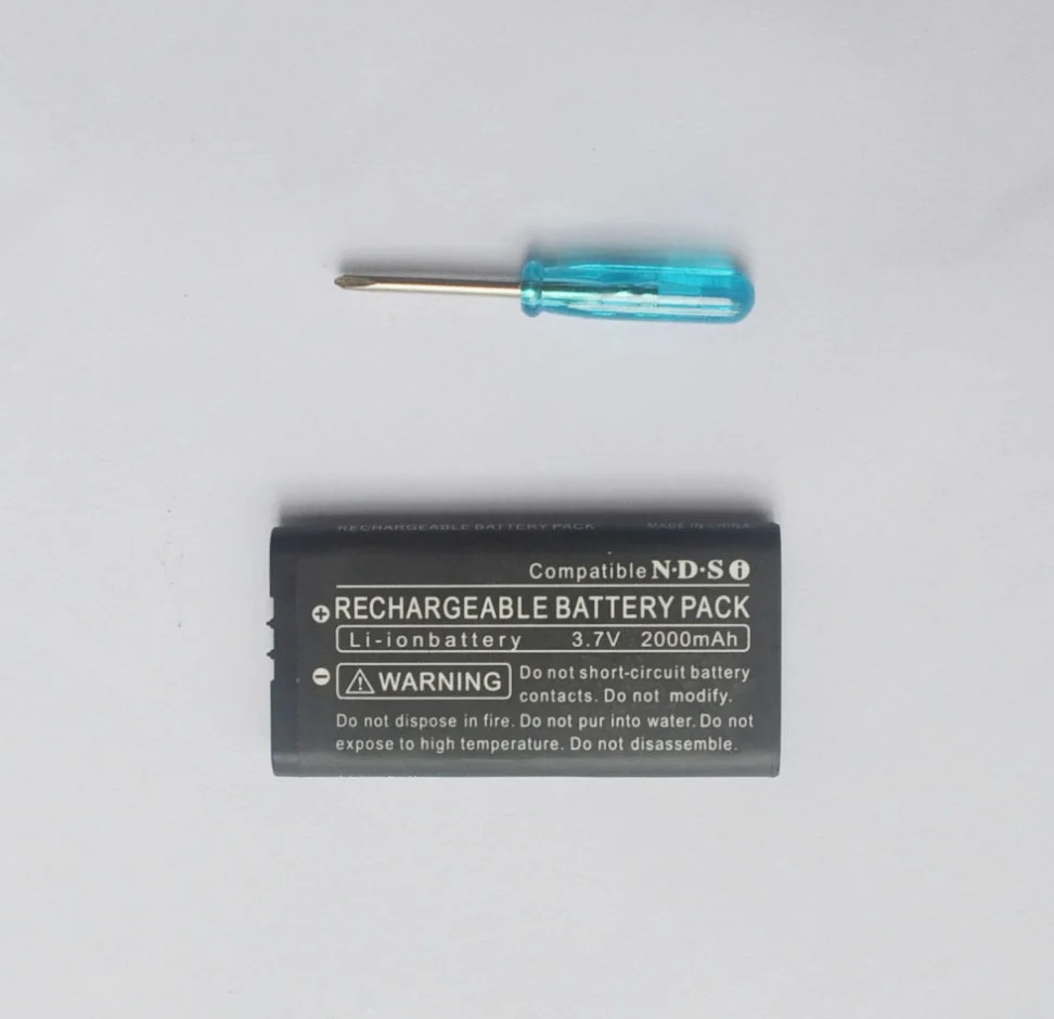 

2000mAh 3.7V Rechargeable Lithium-ion Battery + Screwdriver Tool Pack Kit for Nintend D Si ND Si
