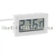 Termperature Sonda Termómetro Digital Display LCD Blanco w $ number Pies de Largo Cable