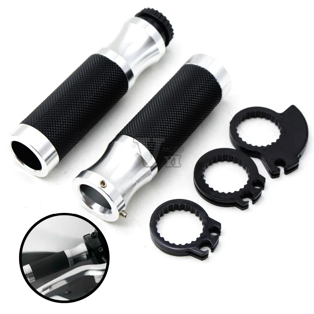 

CNC Aluminum 7/8'' 22MM Motorcycle Handlebar Hand Grips For honda cb1300 cb400 CBR250R ducati 749 848 CBR250R