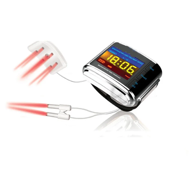 

Low intensity laser wrist watch reducing blood pressure and cleaning vein/artery Dredge blood vessels and restore cerebral blood