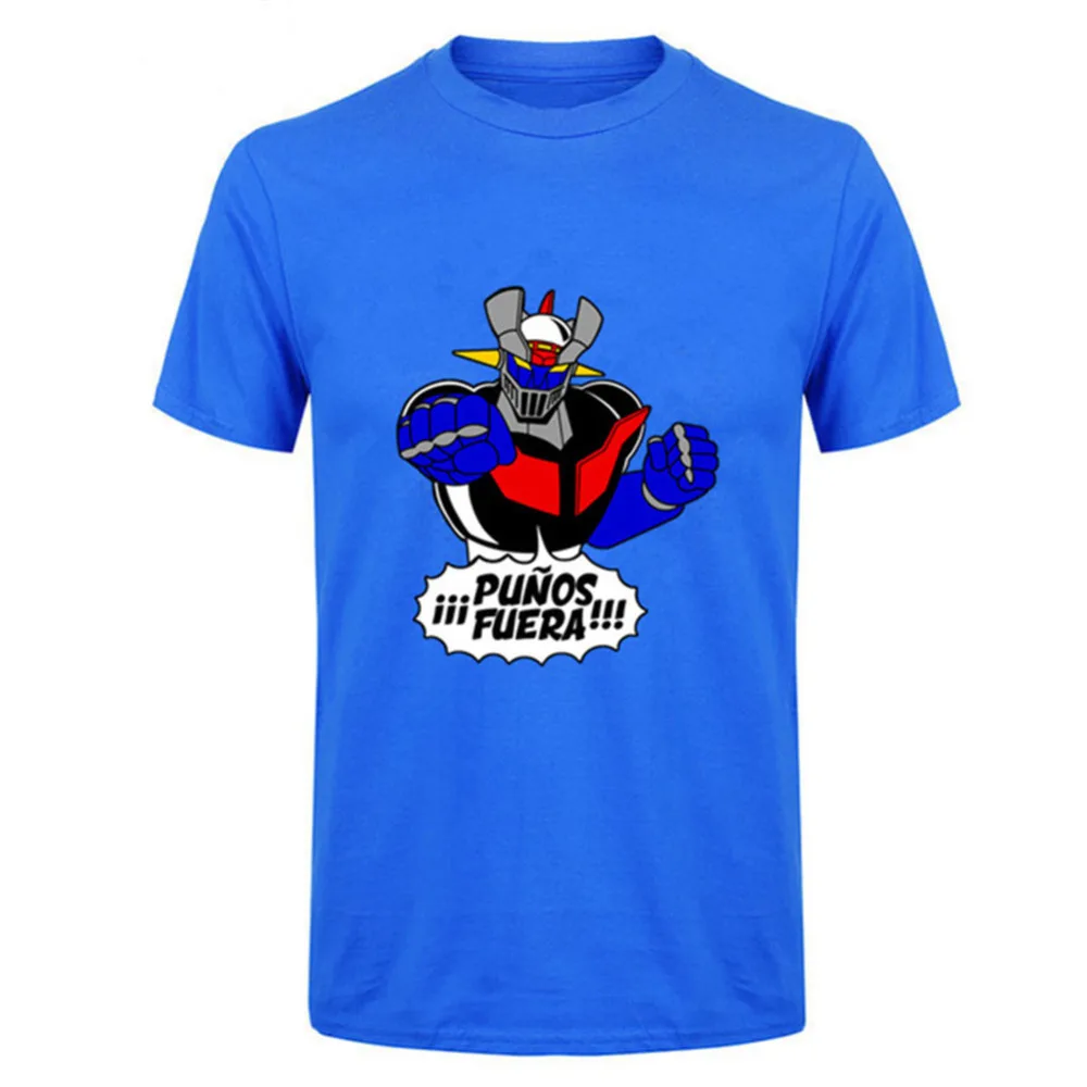 

Famous Anime Mazinger Z Shirt Japanest style Boy Men Design Short Sleeve customized 100% cotton Plus Size Group homme Tee shirt