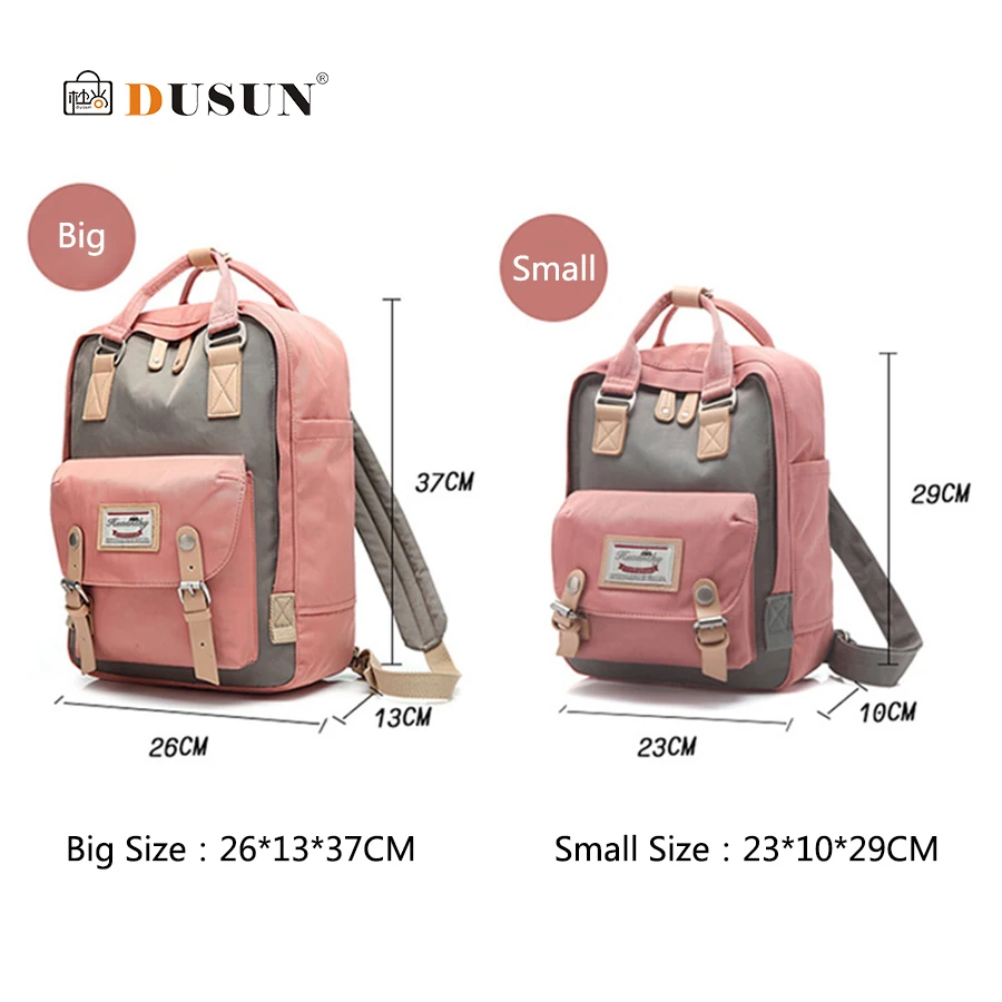 DUSUN Patchwork Preppy Mochila de gran capacidad bolsas para la escuela de los adolescentes Oxford bolsas de viaje portátil Mochila