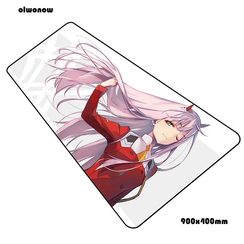 Коврик для мыши darling in the franxx padmouse 900x400x3 мм, игровой коврик для мыши, классный коврик для мыши, игровой стол, восхитительный коврик для мыши, ПК