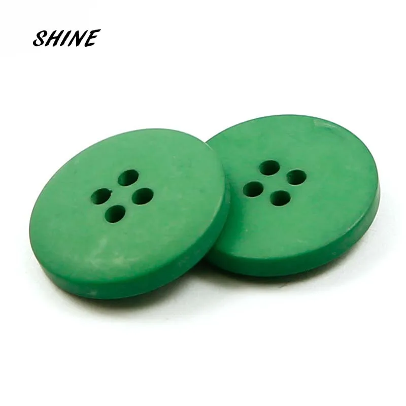 

50PCs Resin Sewing Buttons Scrapbooking Round Green Yogon Four Holes 11.5mm\15mm\25mm Costura Botones decorate bottoni botoes