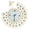 

Creative quartz clock family kitchen office peacock antique wall clock perfect silent L0319