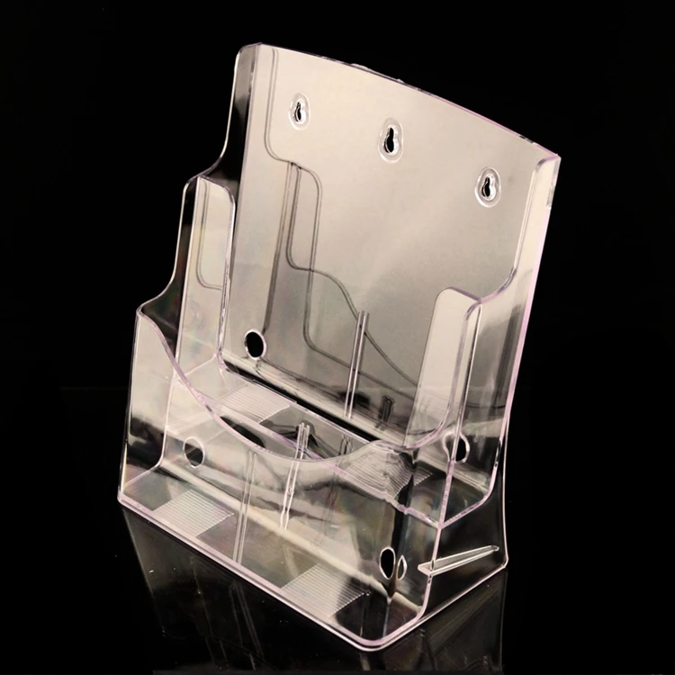 

Wall Rack A4 Acrylic Data File Brochure Display Stand 2 Layer Half-page Brochure Holder Book Data File Holder Display Rack