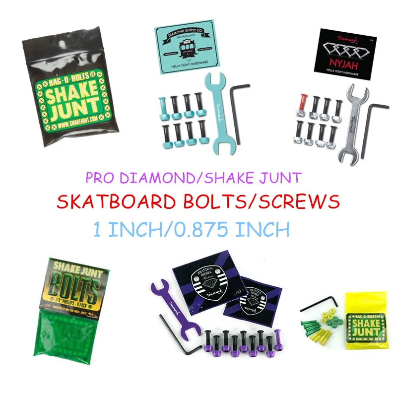 Металлические винты Daimond для скейтборда гайки 7/8 &quot1&quot|skate hardware|skateboard hardwarestreet