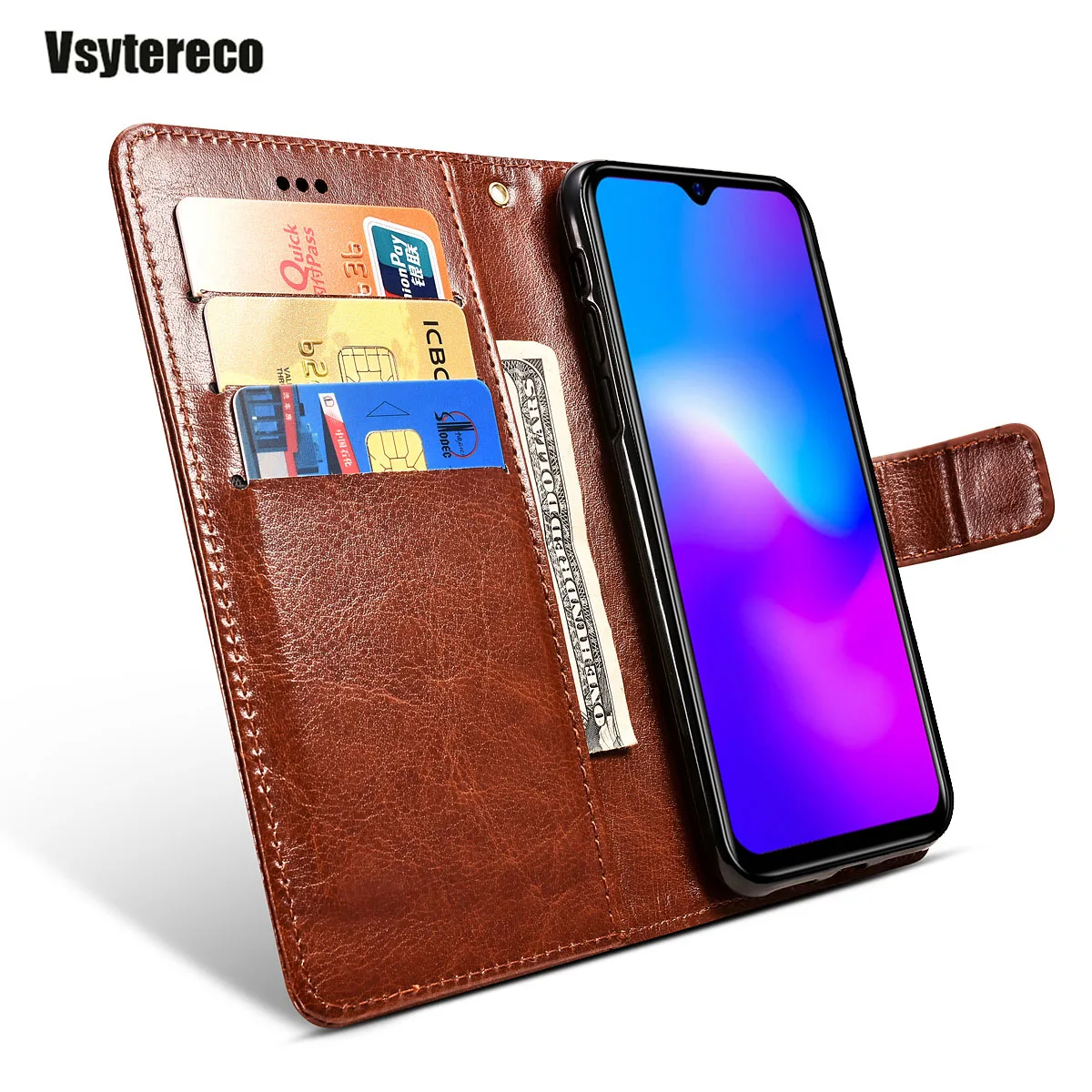 

Blackview A60 Pro Case Flip Wallet Leather Silicone TPU Cover Business Phone Coque for Blackview A60 Pro Phone Bag Cover