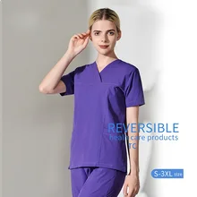 Стоматологическая больница, набор для красоты, женский, мужской, медицинский, медицинский костюм с коротким рукавом, униформа медсестры Enfermera Clinicos Mujer. Q5