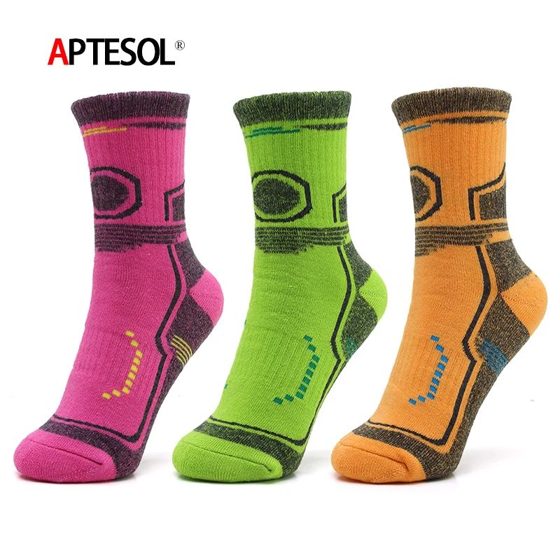 Couples Winter Thickening Cottom Keep Warm Women Men Sport Socks for Hiking Camping Walking Running Cycling Traveling Jogging