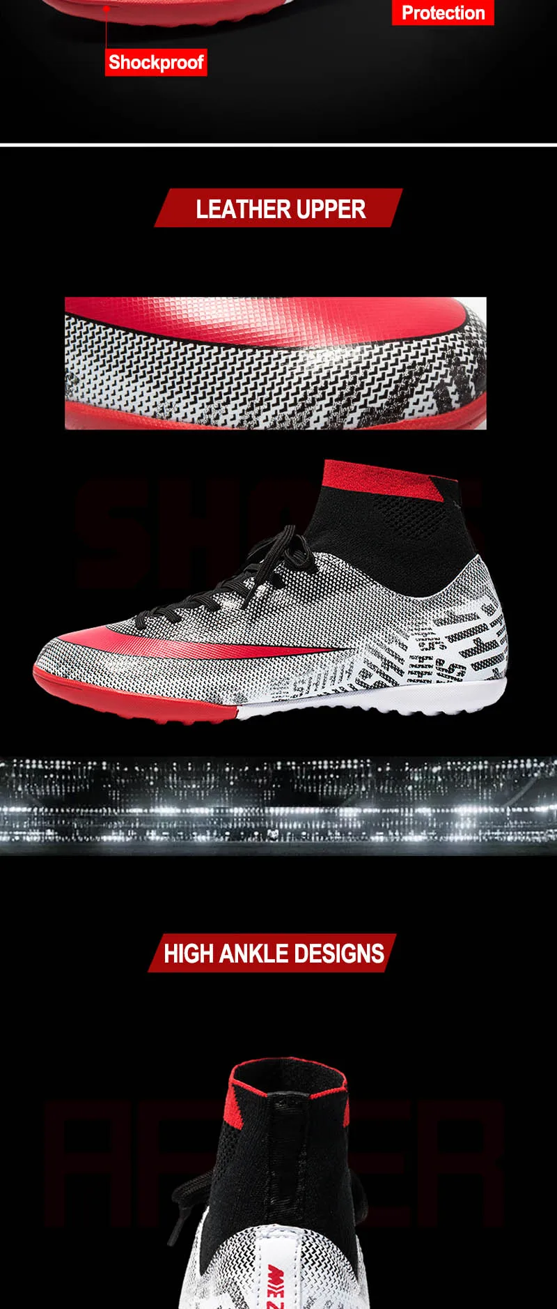 Relvado indoor sapatos de futebol dos homens