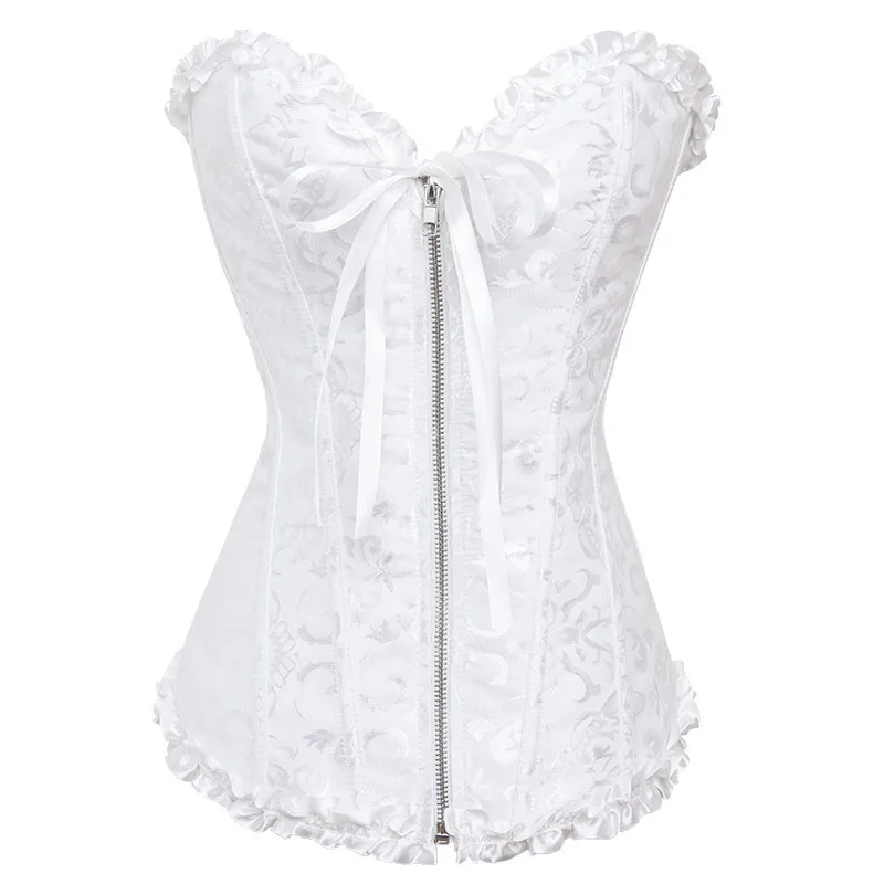 Buy Women Sexy White Bustier Corpete Gothic Bridal